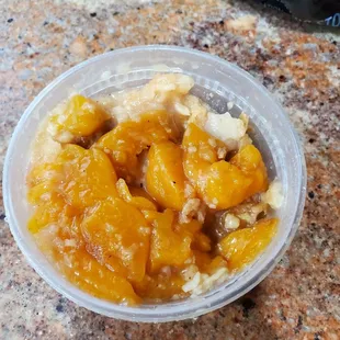 Peach cobbler