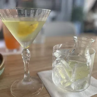Limoncello martini.  Loved the presentation and it was not too sweet.  Really delicious