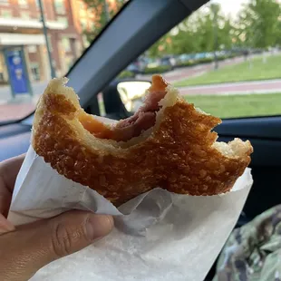 Ham and cheese croissant