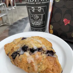 Wednesday Blueberry Vanilla Scone