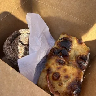 Burrata Prosciutto Basil Focaccia