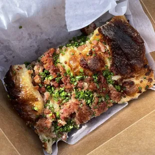 Sausage and Chives Focaccia