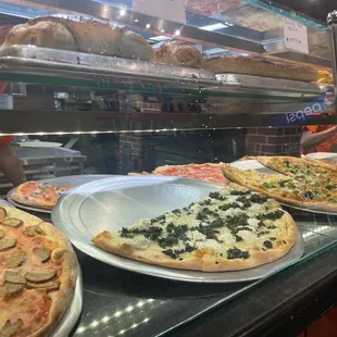 Variety of pizza options