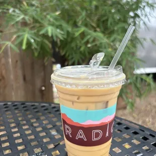 Iced latte to go