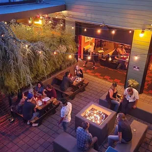 View of the patio from 2nd floor