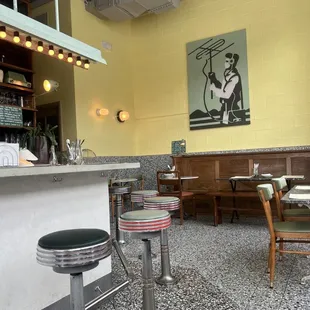 Inside the restaurant
