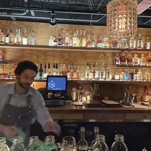 The bar! Sit in the bar. Absolutely gorgeous