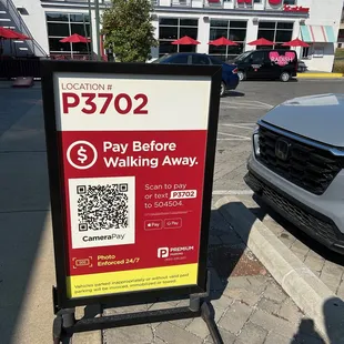 90 minutes of free parking.  Plenty of spots behind the complex