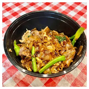 a bowl of food on a table