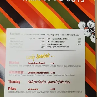 Menu page 2