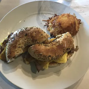 Steak and Egg Breakfast Sandwich