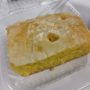 Piece of lemon cake