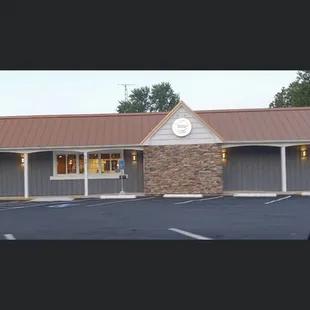 the outside of the building