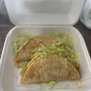 Crispy chicken tacos are awesome