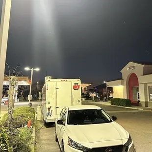 Right side of gas station