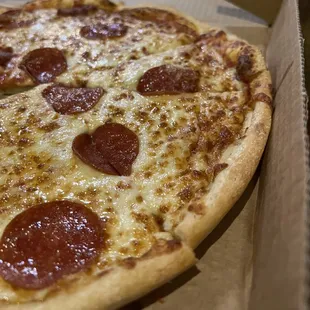 a pepperoni pizza