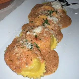 Special Menu: Ravioli filled with lobster