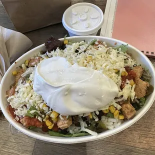 Chicken burrito bowl