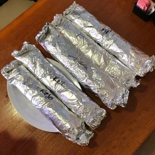 burritos and wraps