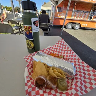 outside, burritos and wraps