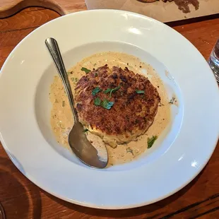a plate of food on a table