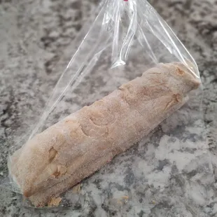 Pastry burrito with cream filling