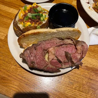Open-Faced Prime Rib Sandwich