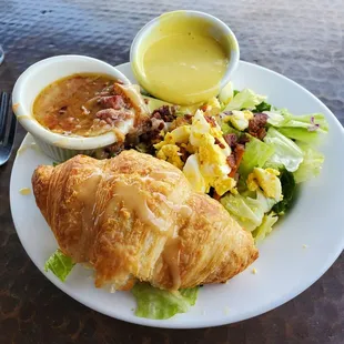 House Salad with hot bacon honey mustard dressing