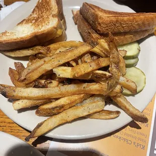 Grilled cheese kids meal