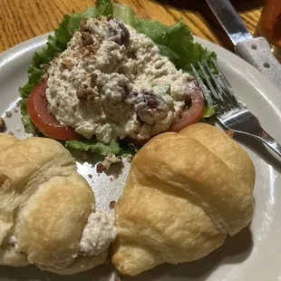 Chicken Salad, Croissants &amp; Soup