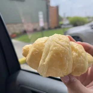 A warm Croissant with honey butter yes please!