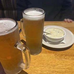 Famous Potato Soup, Country Boy Brewing Cougar Bait beer.