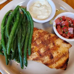 Their first attempt at &quot;blackened&quot; salmon cooked medium.