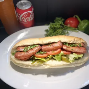 German Sausage Sandwich