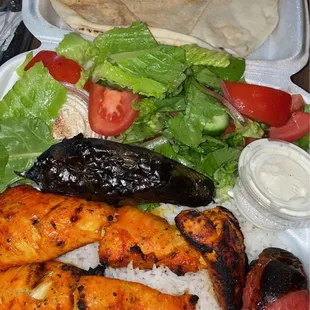 Chicken Kabob Plate