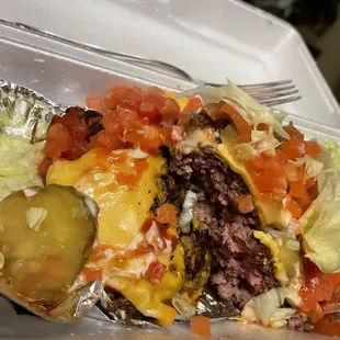 Double Cheeseburger with no bun