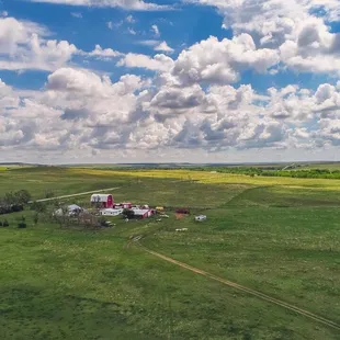 An aerial view of the ranch late spring. What a view. So beautiful.