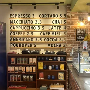 Wall Menu