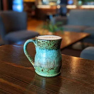a mug on a table