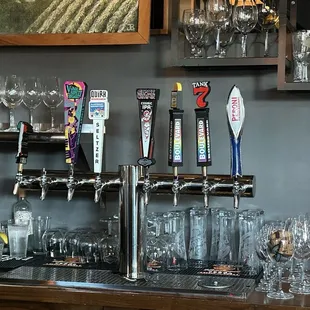 Beers on tap