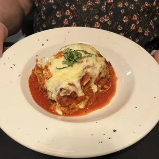 Lasagna is delicious