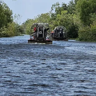 Airboat on the way out to the swamp