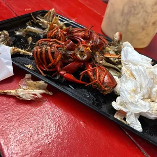 The trash crawfish that was served