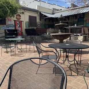 Empty patio