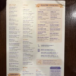 Back menu