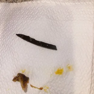 was in my beans - some sharp plastic