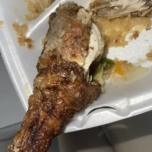 Regular Atseke with Salad