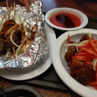 #22 - Spicy Khebob #17 - Fried chicken (missing fried rice, next pic)