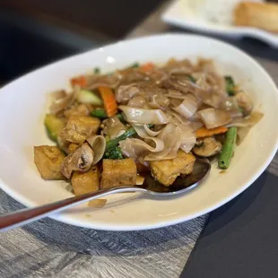 a plate of food on a table