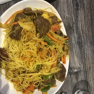 Singapore rice noodles